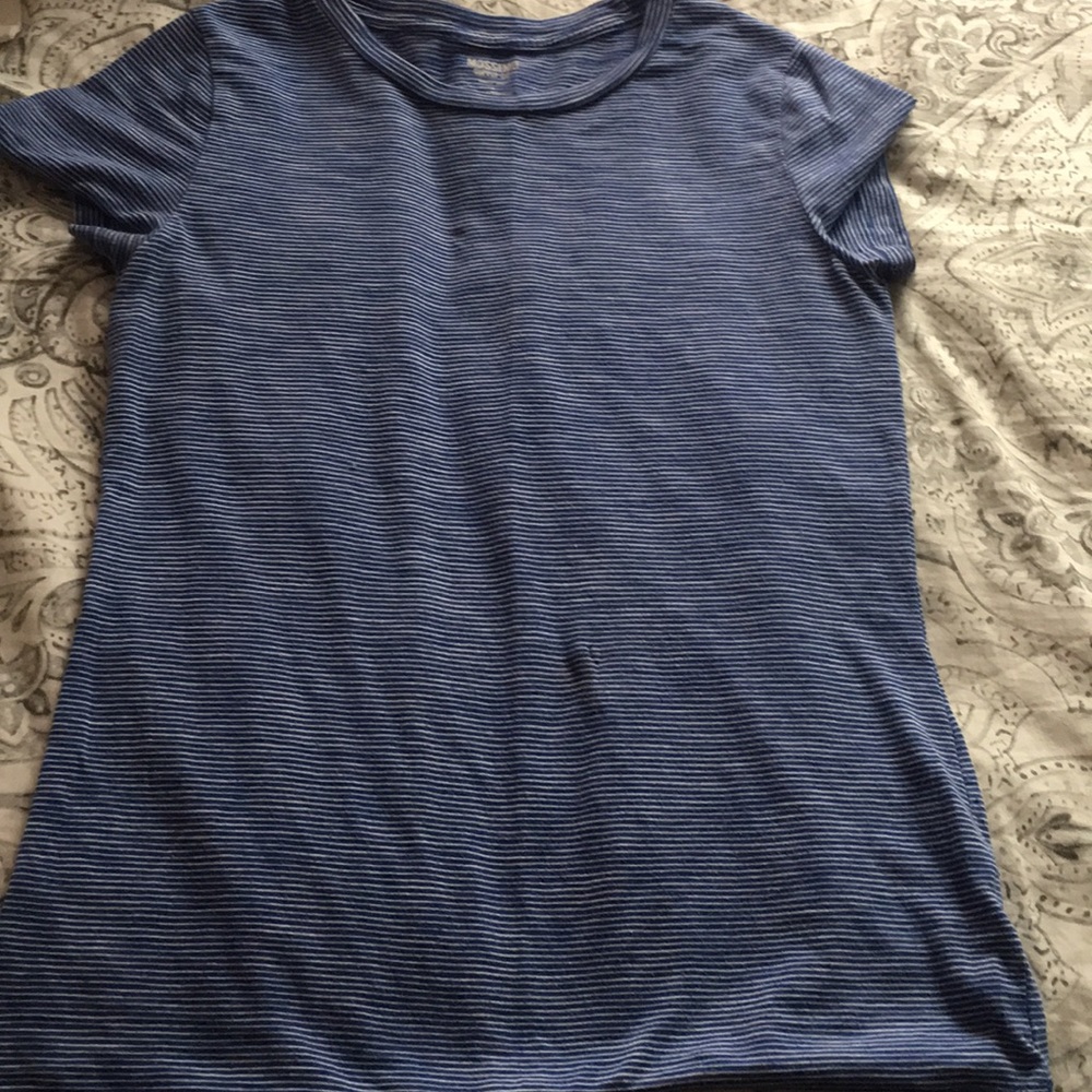 Blue striped shirt